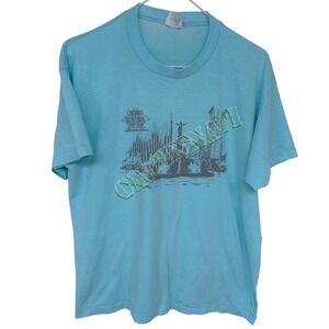 Vintage 1988 Cincinnati Bicentennial T Shirt Large Blue Collector's Edition